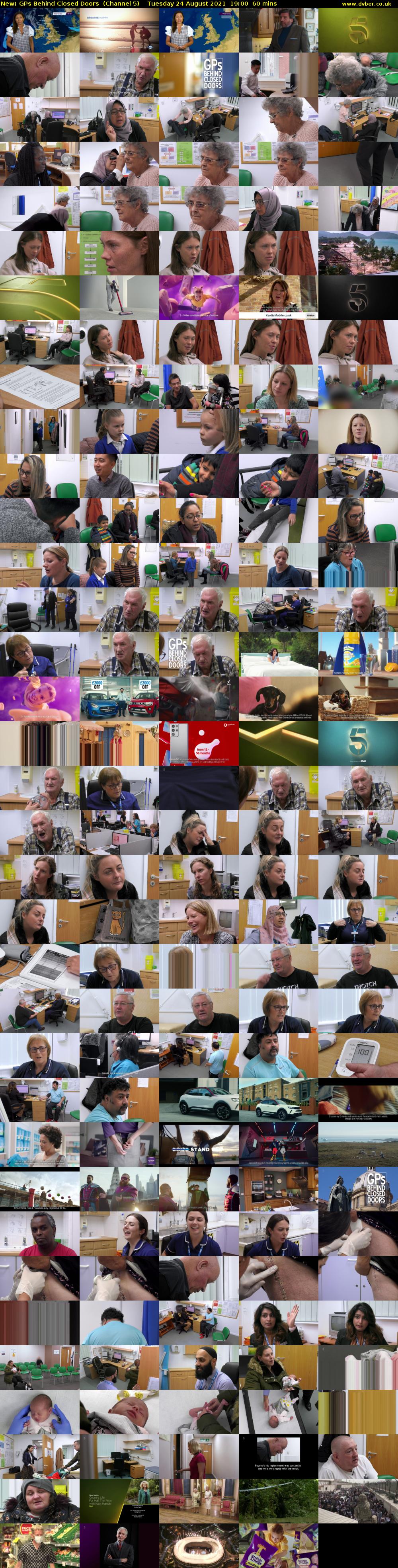 GPs Behind Closed Doors (Channel 5) Tuesday 24 August 2021 19:00 - 20:00