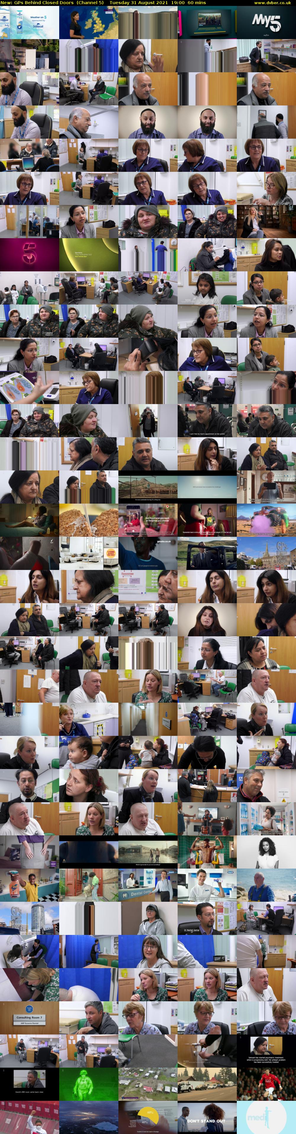 GPs Behind Closed Doors (Channel 5) Tuesday 31 August 2021 19:00 - 20:00