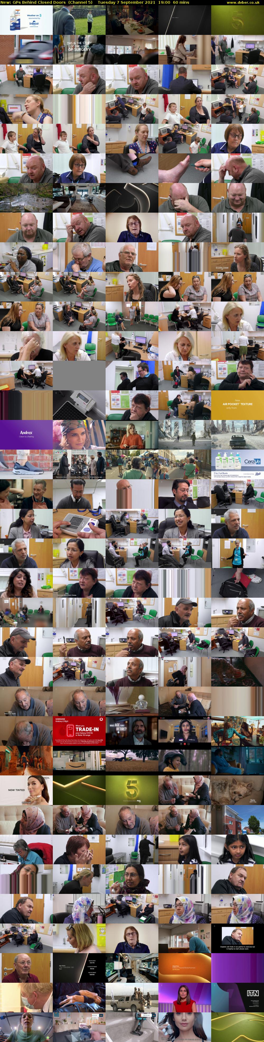 GPs Behind Closed Doors (Channel 5) Tuesday 7 September 2021 19:00 - 20:00