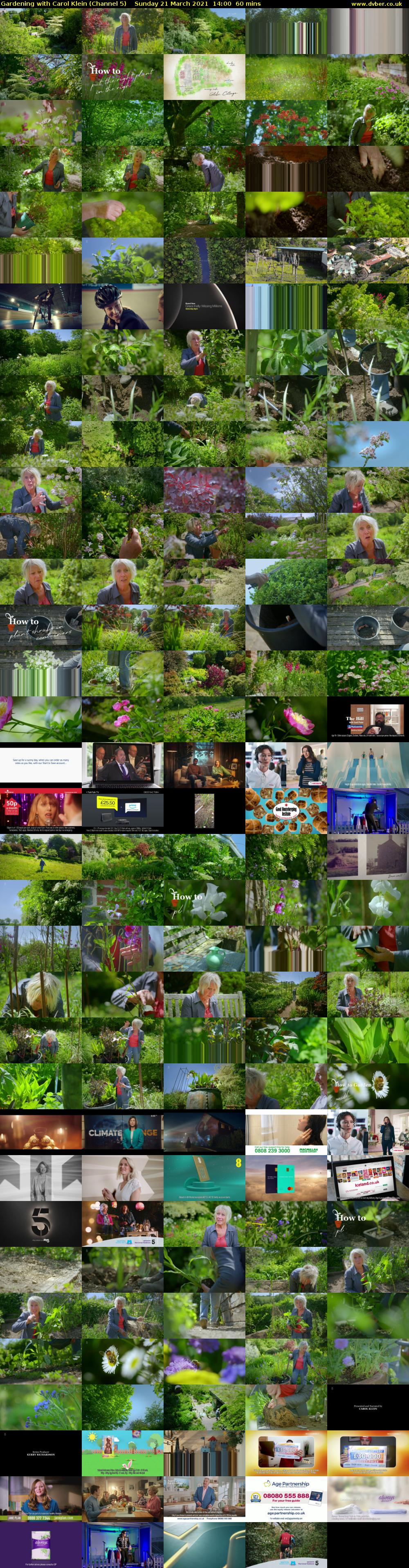 Gardening with Carol Klein (Channel 5) Sunday 21 March 2021 14:00 - 15:00