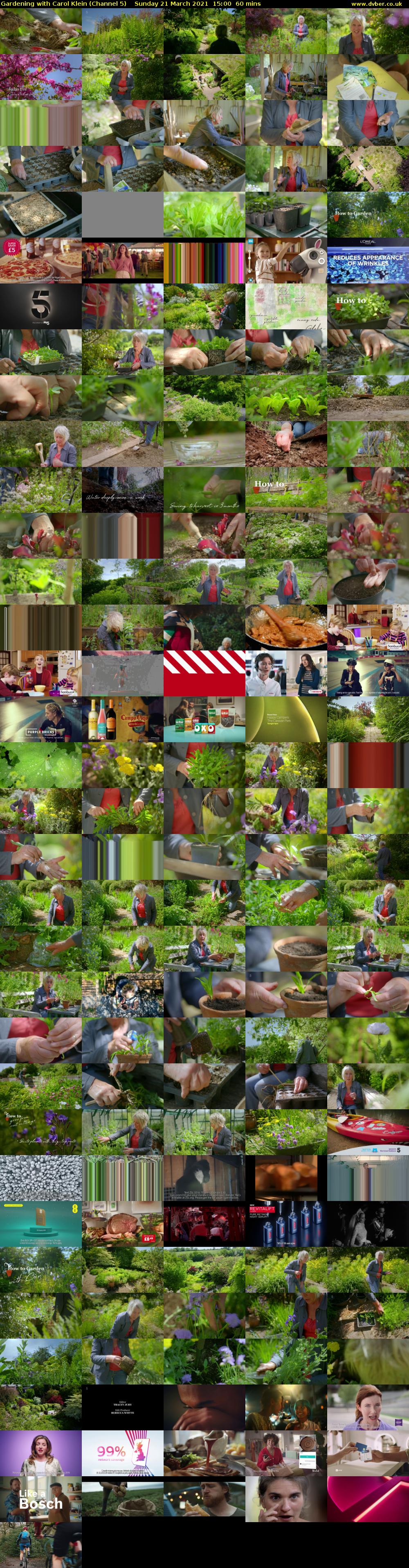 Gardening with Carol Klein (Channel 5) Sunday 21 March 2021 15:00 - 16:00