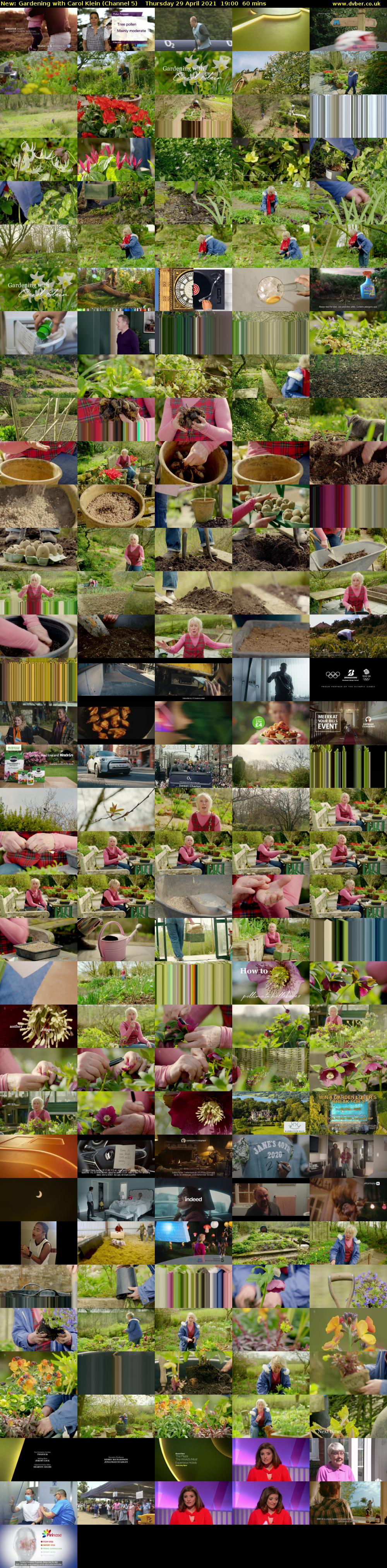 Gardening with Carol Klein (Channel 5) Thursday 29 April 2021 19:00 - 20:00