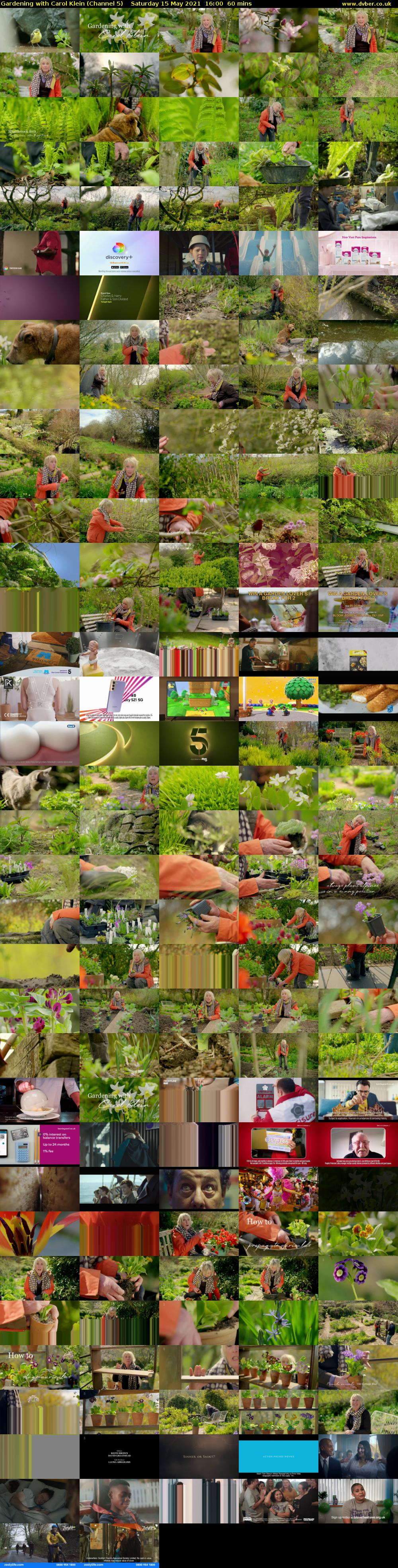 Gardening with Carol Klein (Channel 5) Saturday 15 May 2021 16:00 - 17:00