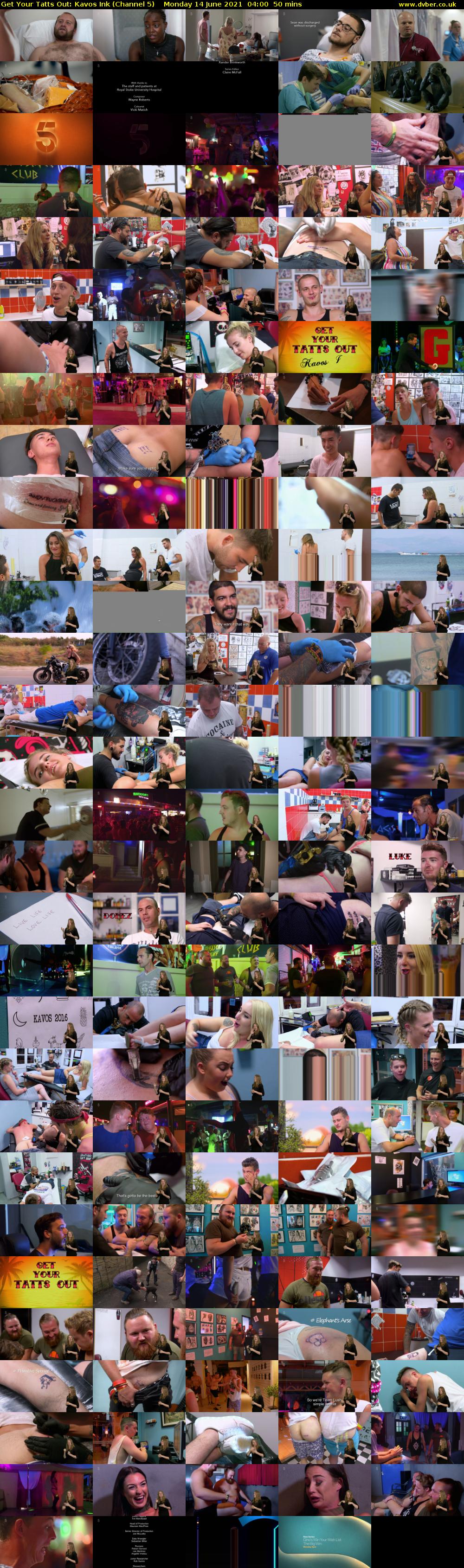 Get Your Tatts Out: Kavos Ink (Channel 5) Monday 14 June 2021 04:00 - 04:50