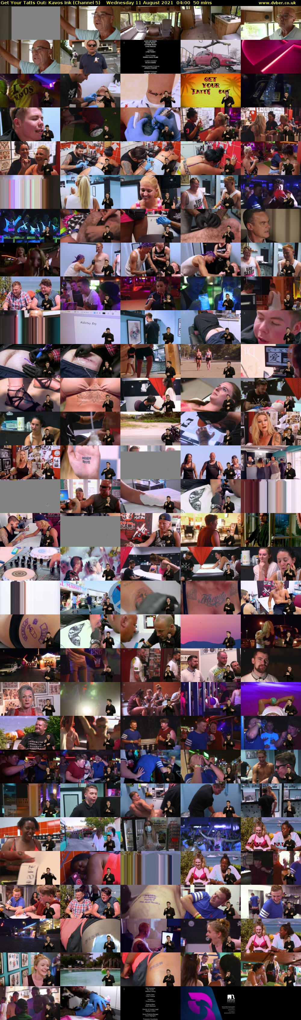 Get Your Tatts Out: Kavos Ink (Channel 5) Wednesday 11 August 2021 04:00 - 04:50