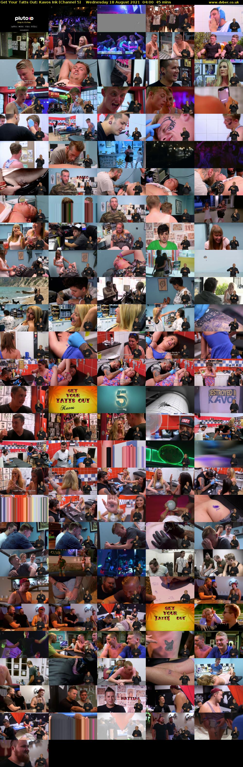 Get Your Tatts Out: Kavos Ink (Channel 5) Wednesday 18 August 2021 04:00 - 04:45