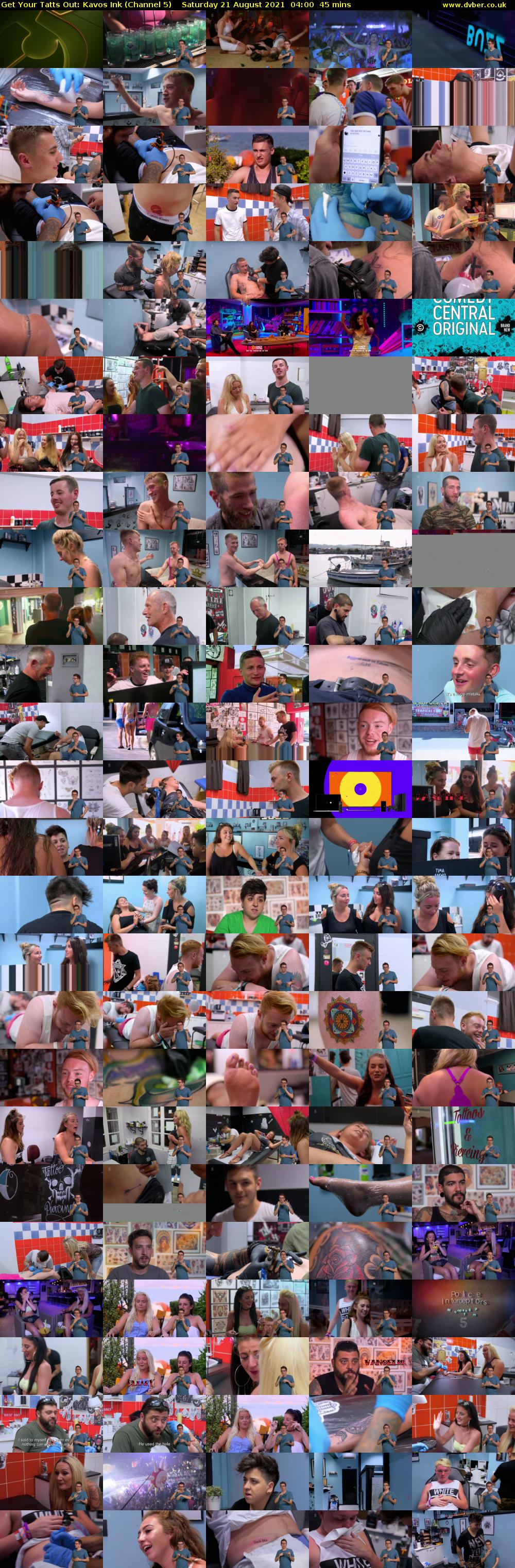 Get Your Tatts Out: Kavos Ink (Channel 5) Saturday 21 August 2021 04:00 - 04:45