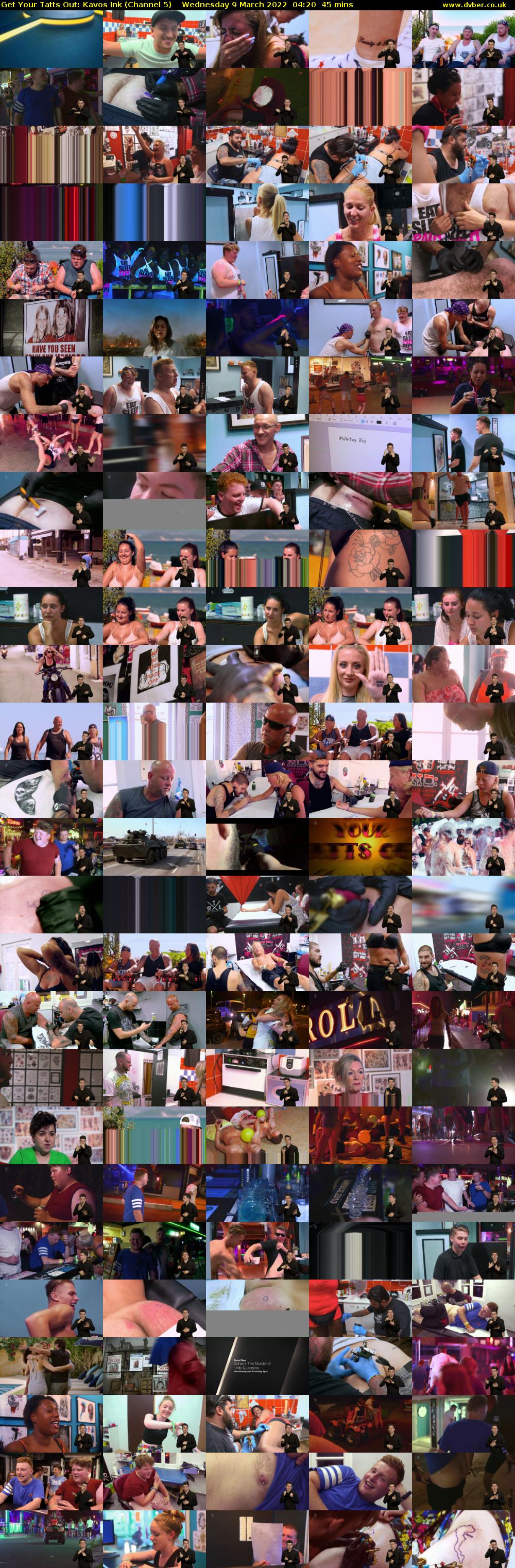 Get Your Tatts Out: Kavos Ink (Channel 5) Wednesday 9 March 2022 04:20 - 05:05