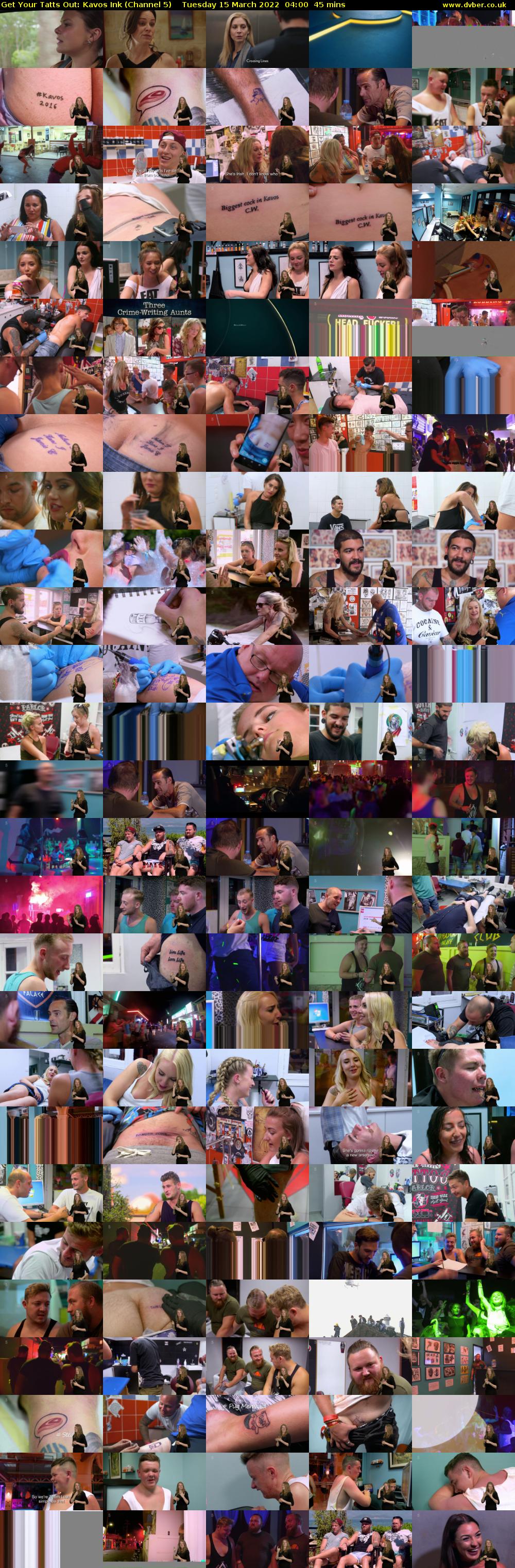 Get Your Tatts Out: Kavos Ink (Channel 5) Tuesday 15 March 2022 04:00 - 04:45