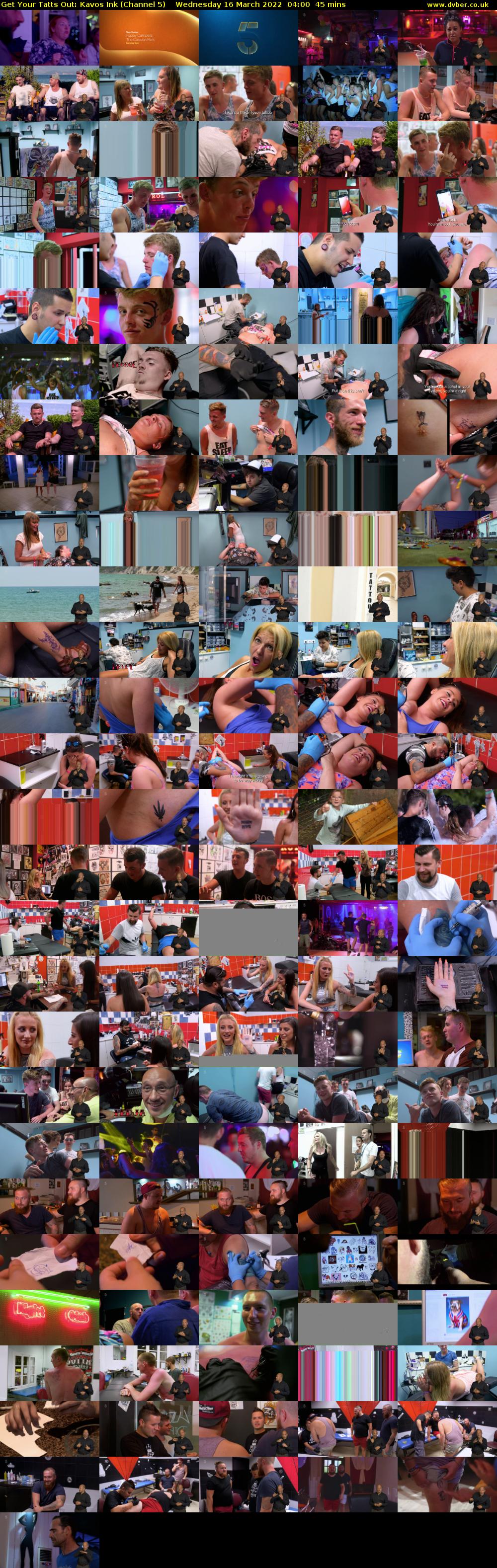 Get Your Tatts Out: Kavos Ink (Channel 5) Wednesday 16 March 2022 04:00 - 04:45