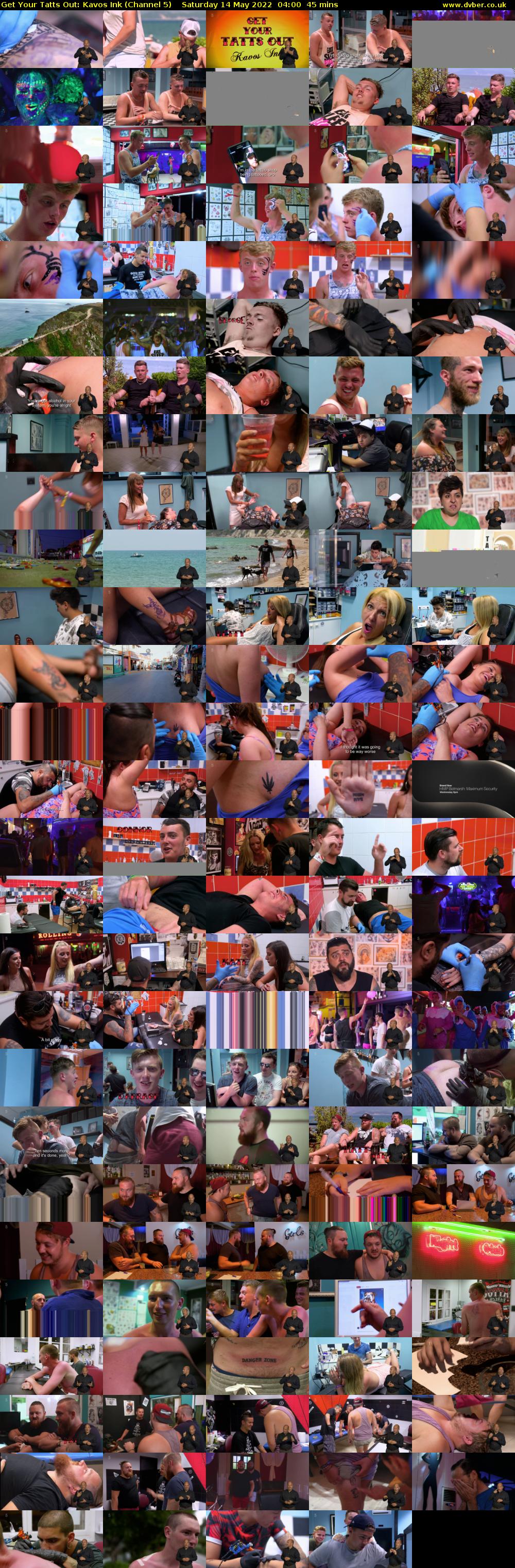 Get Your Tatts Out: Kavos Ink (Channel 5) Saturday 14 May 2022 04:00 - 04:45