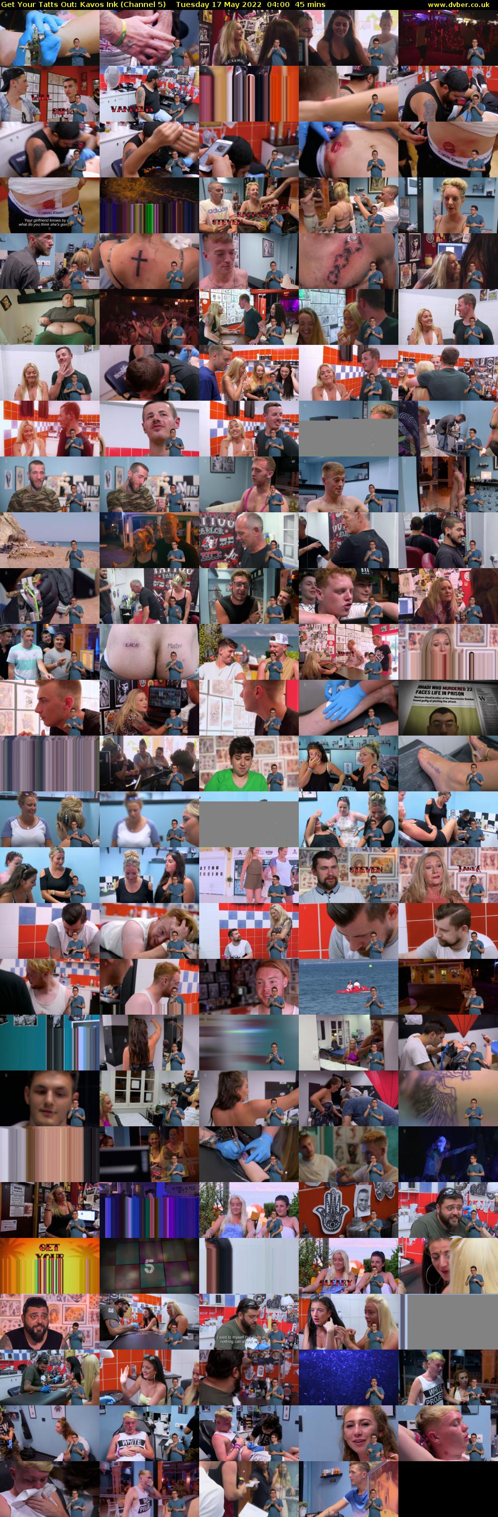 Get Your Tatts Out: Kavos Ink (Channel 5) Tuesday 17 May 2022 04:00 - 04:45