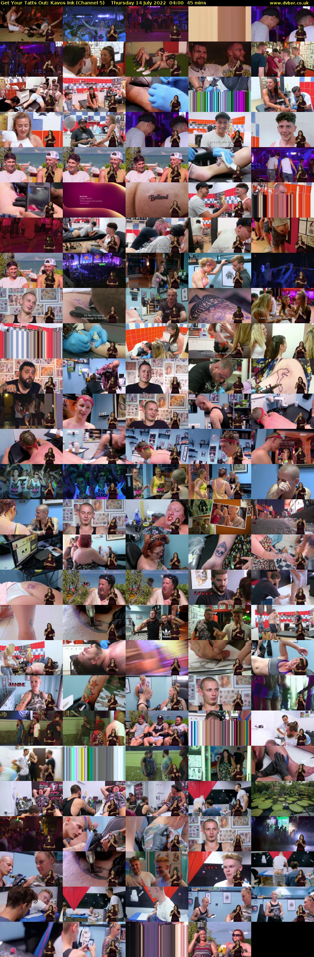Get Your Tatts Out: Kavos Ink (Channel 5) Thursday 14 July 2022 04:00 - 04:45
