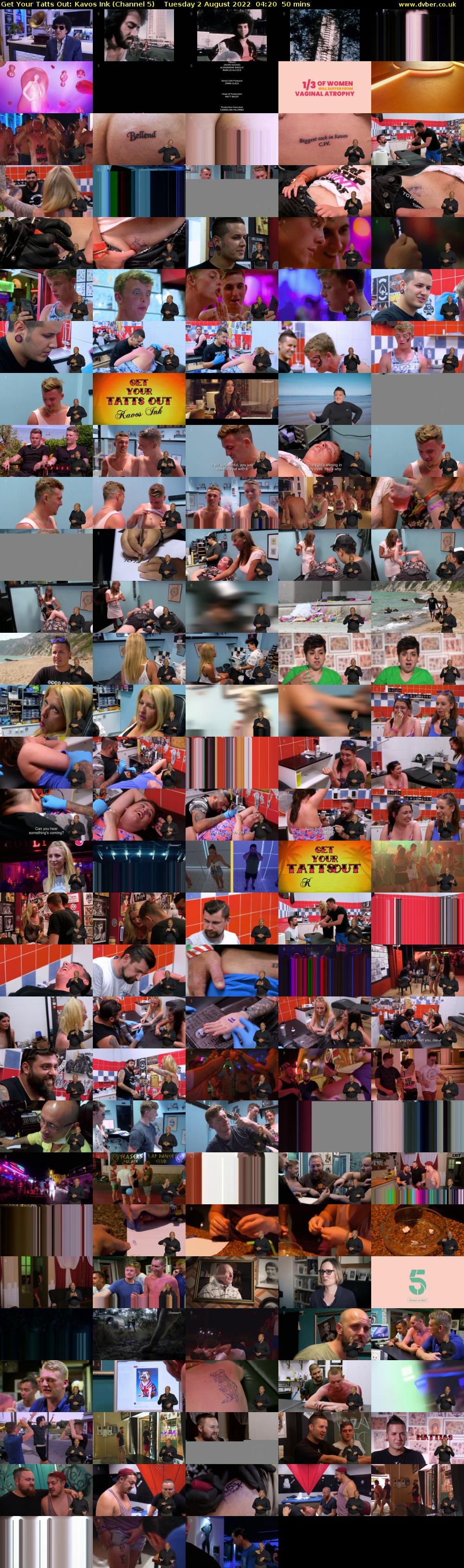 Get Your Tatts Out: Kavos Ink (Channel 5) Tuesday 2 August 2022 04:20 - 05:10