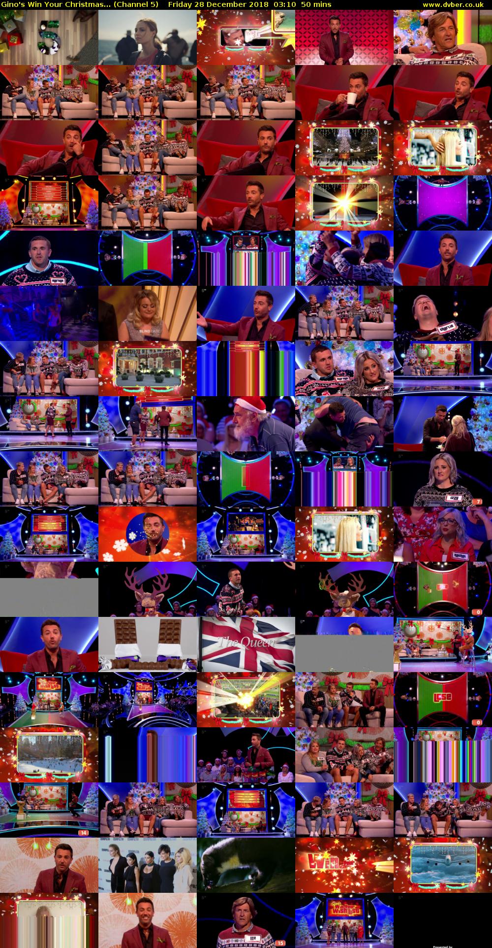 Gino's Win Your Christmas... (Channel 5) Friday 28 December 2018 03:10 - 04:00