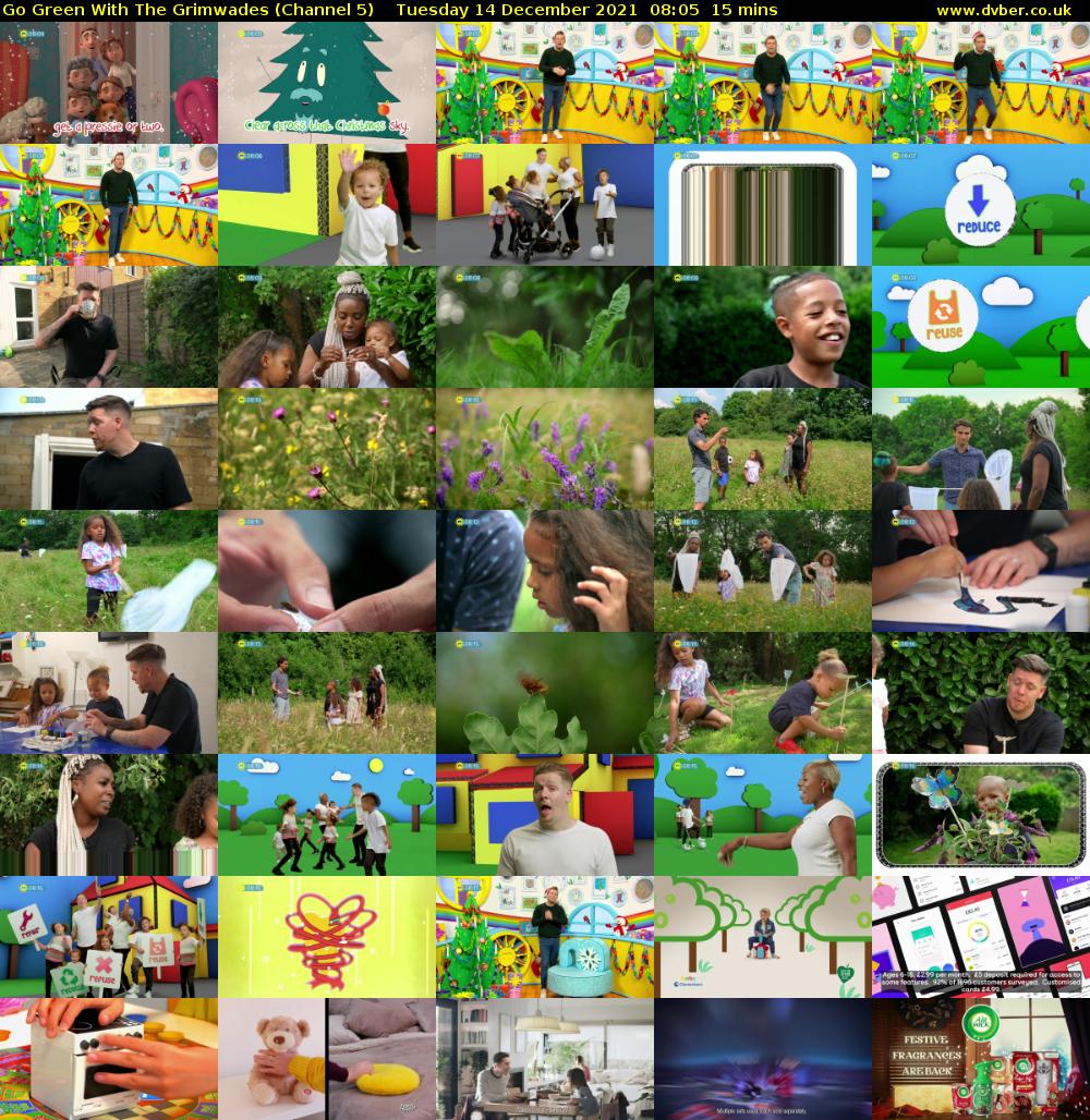 Go Green With The Grimwades (Channel 5) Tuesday 14 December 2021 08:05 - 08:20
