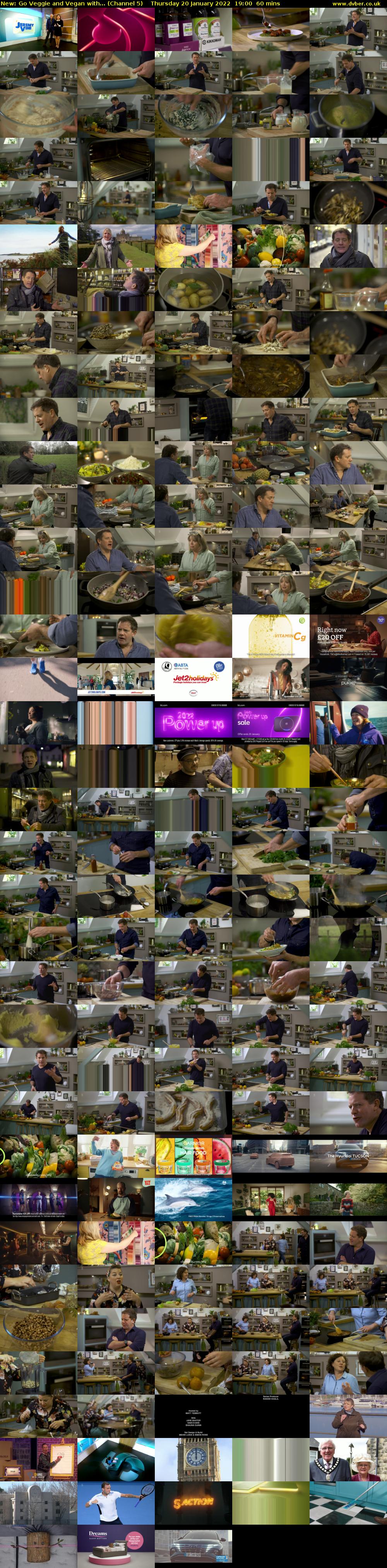 Go Veggie and Vegan with... (Channel 5) Thursday 20 January 2022 19:00 - 20:00