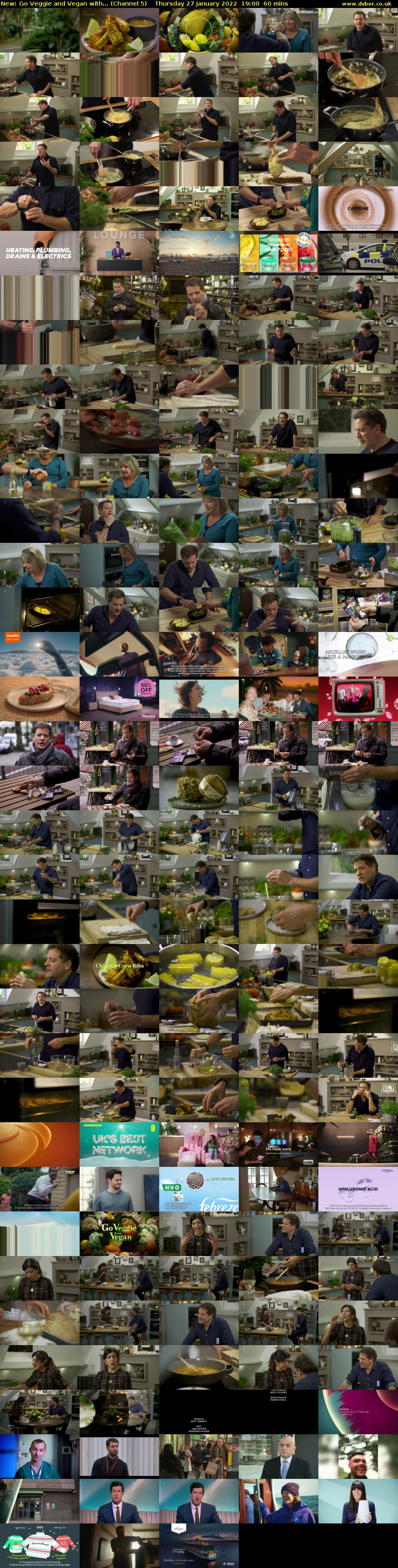 Go Veggie and Vegan with... (Channel 5) Thursday 27 January 2022 19:00 - 20:00
