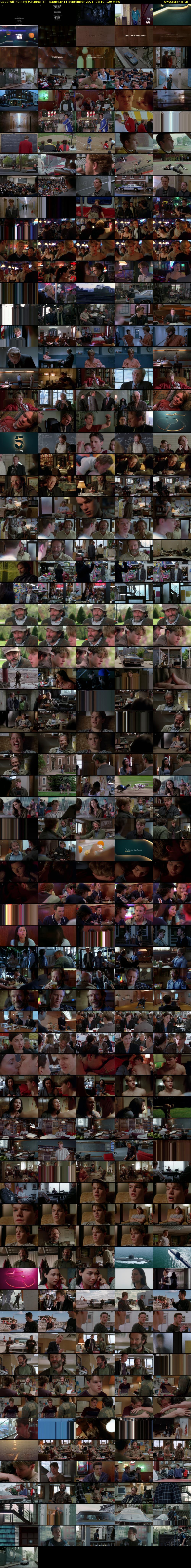Good Will Hunting (Channel 5) Saturday 11 September 2021 03:10 - 05:10