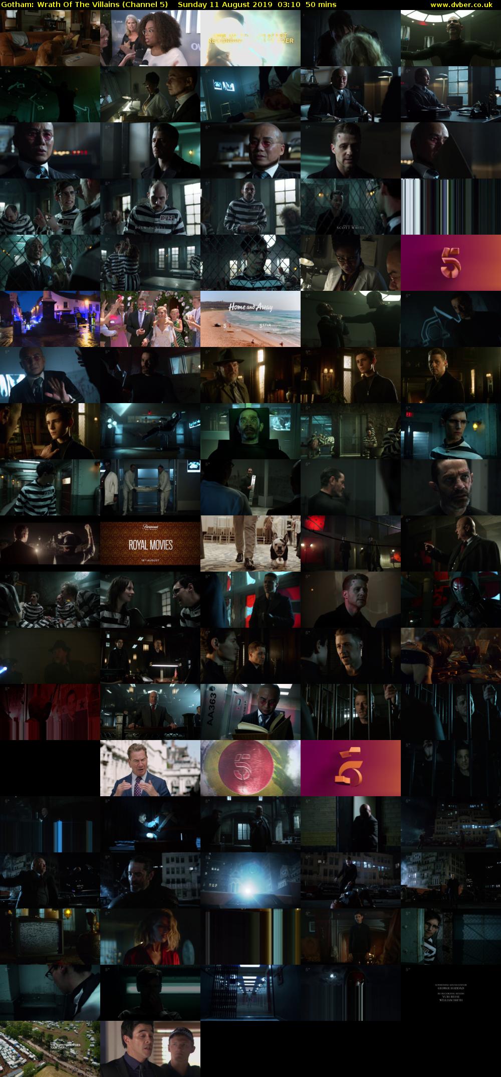 Gotham: Wrath Of The Villains (Channel 5) Sunday 11 August 2019 03:10 - 04:00