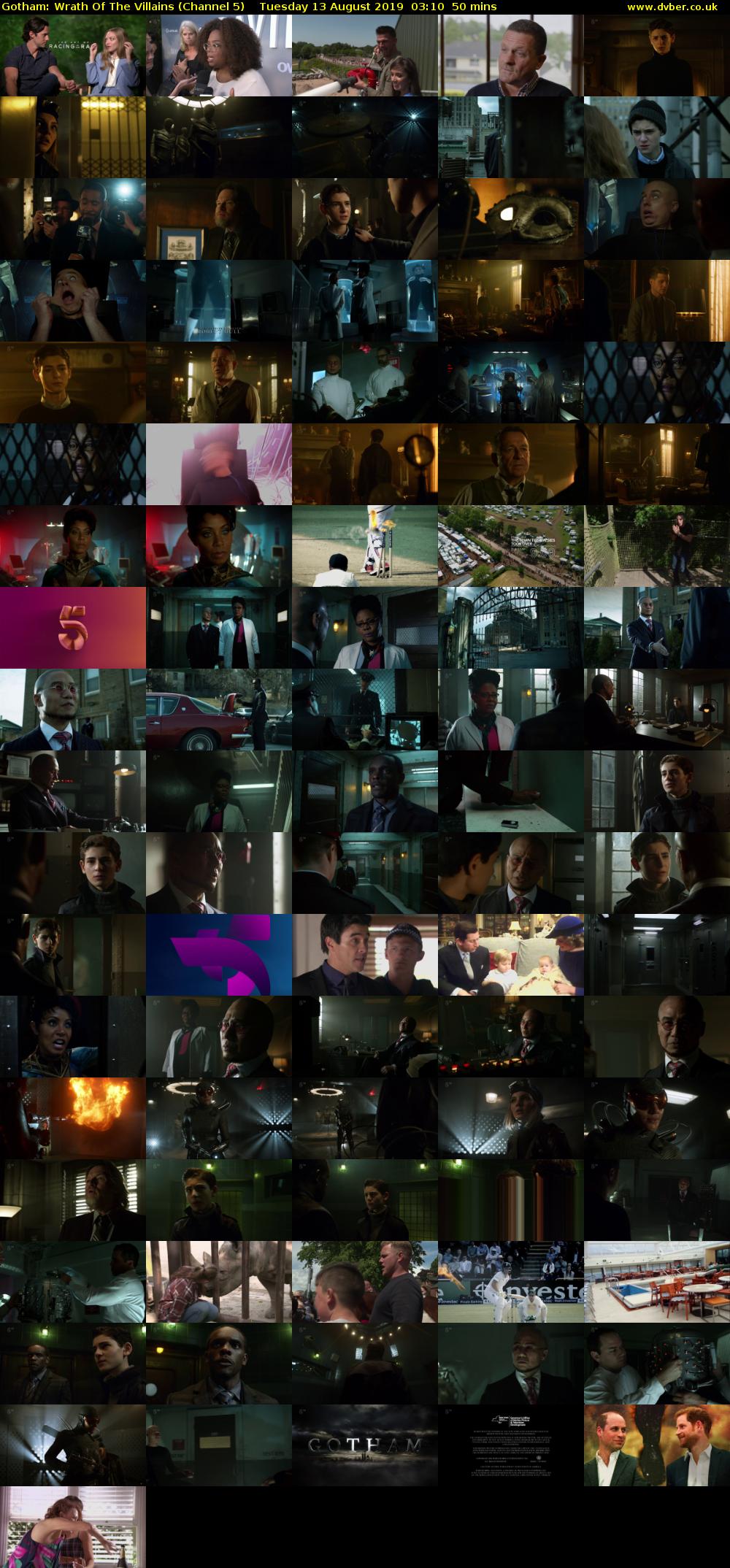 Gotham: Wrath Of The Villains (Channel 5) Tuesday 13 August 2019 03:10 - 04:00