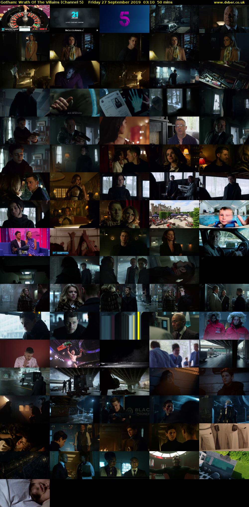 Gotham: Wrath Of The Villains (Channel 5) Friday 27 September 2019 03:10 - 04:00
