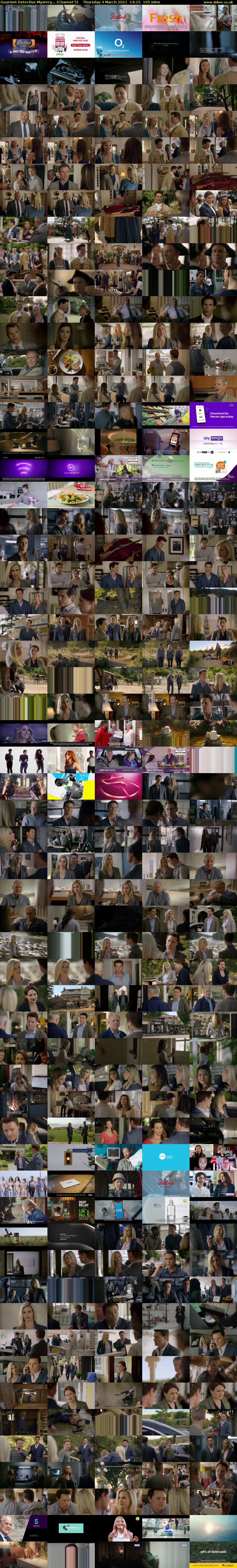 Gourmet Detective Mystery... (Channel 5) Thursday 4 March 2021 14:15 - 16:00