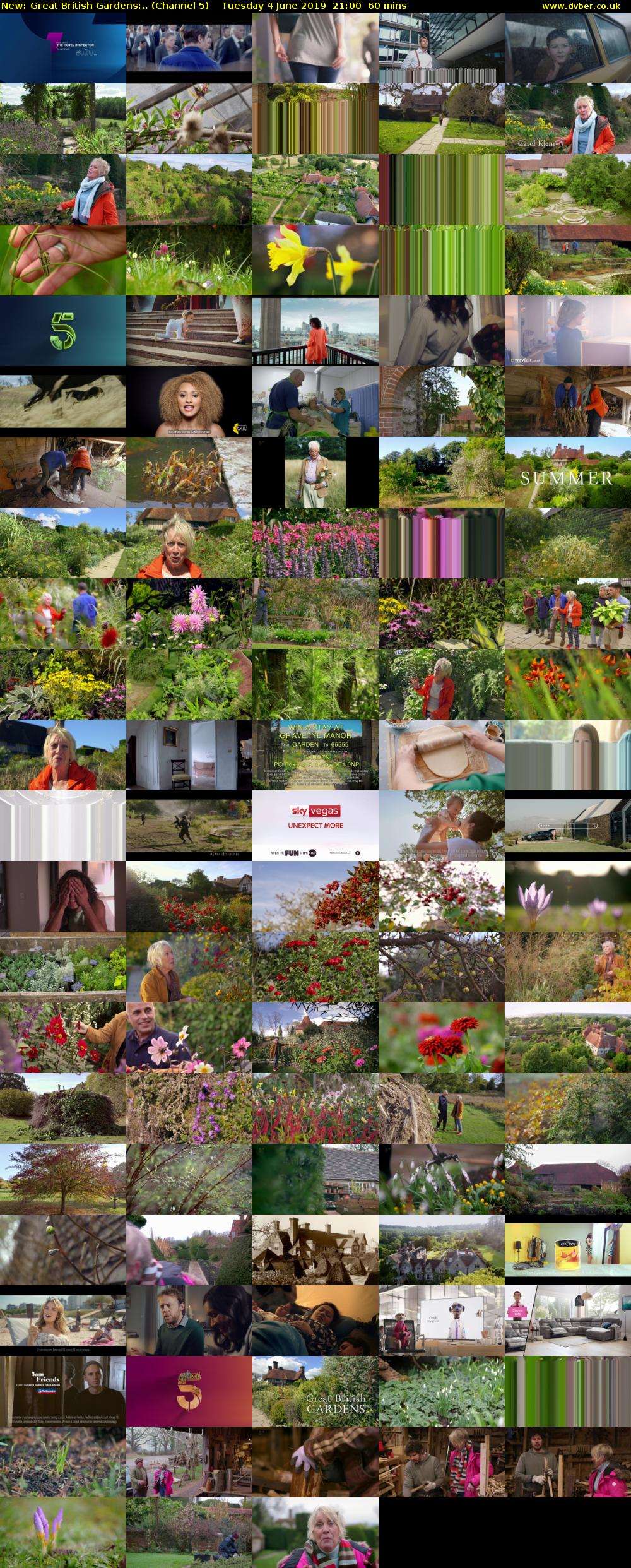 Great British Gardens:.. (Channel 5) Tuesday 4 June 2019 21:00 - 22:00