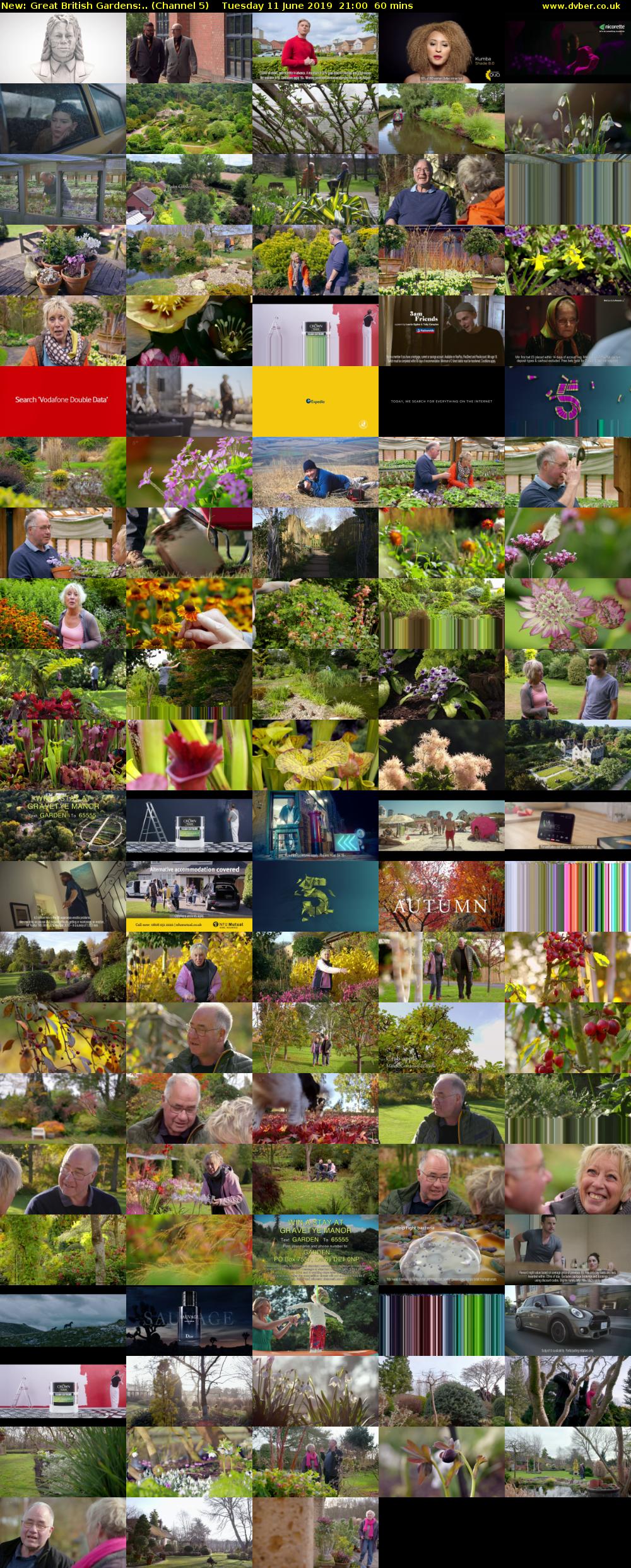 Great British Gardens:.. (Channel 5) Tuesday 11 June 2019 21:00 - 22:00