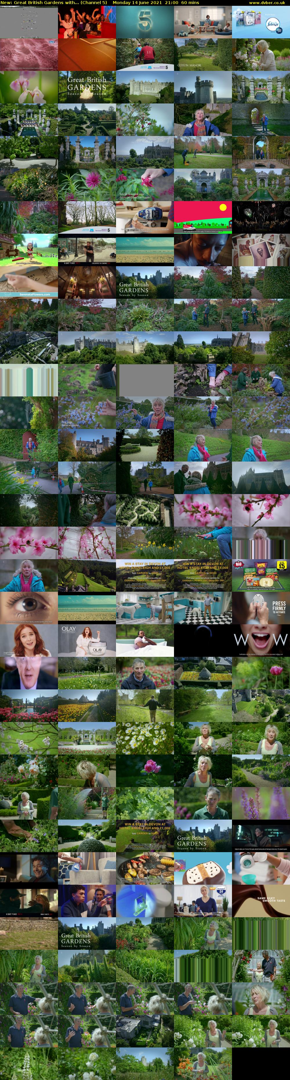 Great British Gardens with... (Channel 5) Monday 14 June 2021 21:00 - 22:00