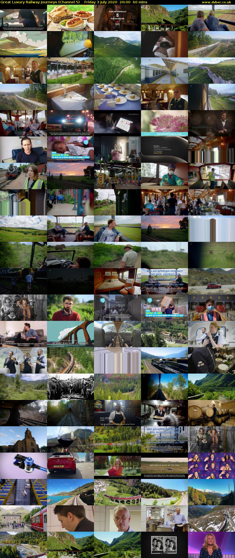 Great Luxury Railway Journeys (Channel 5) Friday 3 July 2020 20:00 - 21:00