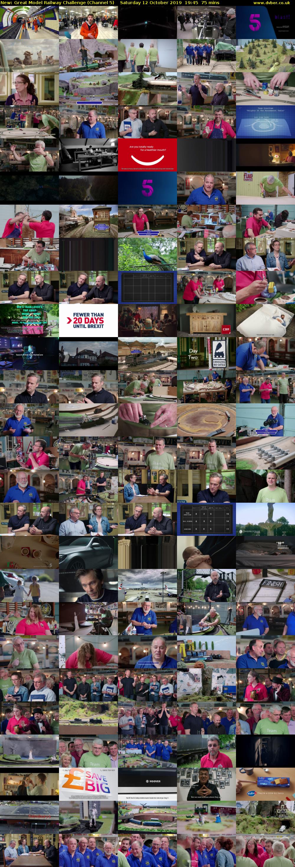 Great Model Railway Challenge (Channel 5) Saturday 12 October 2019 19:45 - 21:00