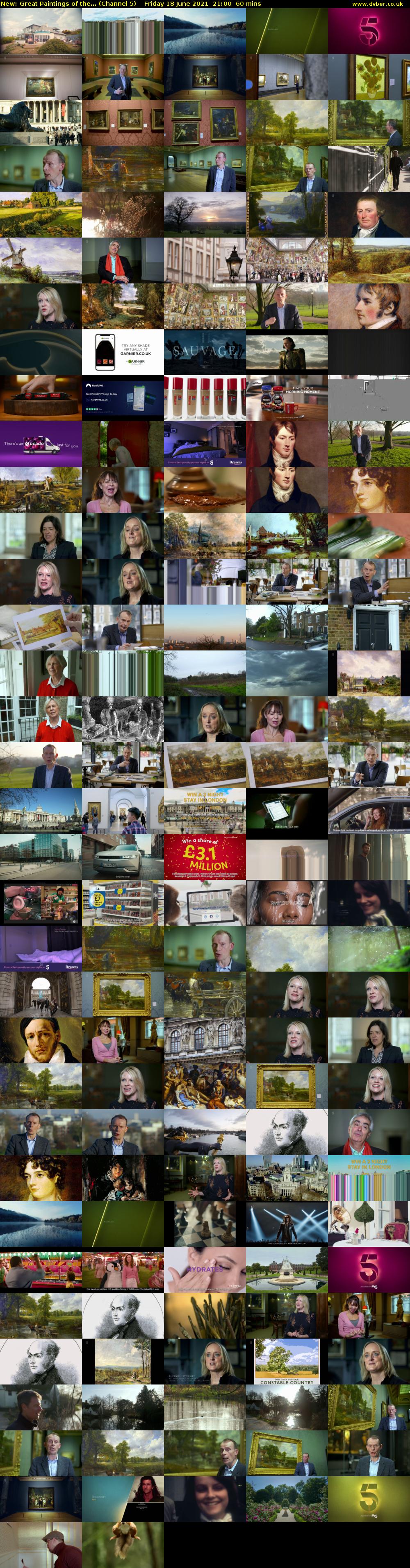 Great Paintings of the... (Channel 5) Friday 18 June 2021 21:00 - 22:00