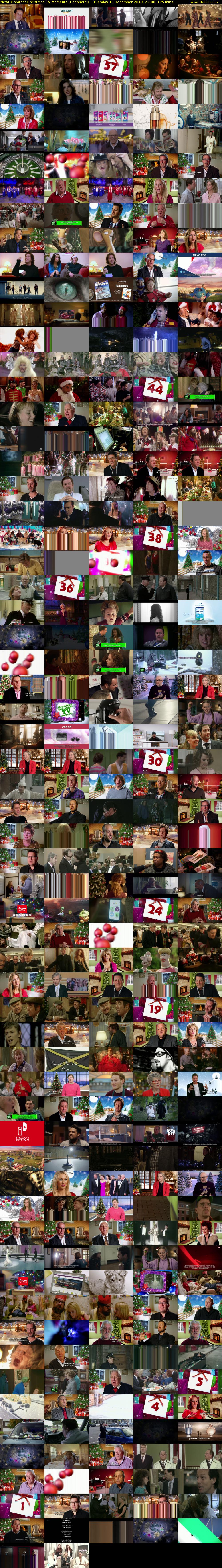 Greatest Christmas TV Moments (Channel 5) Tuesday 10 December 2019 22:00 - 00:55