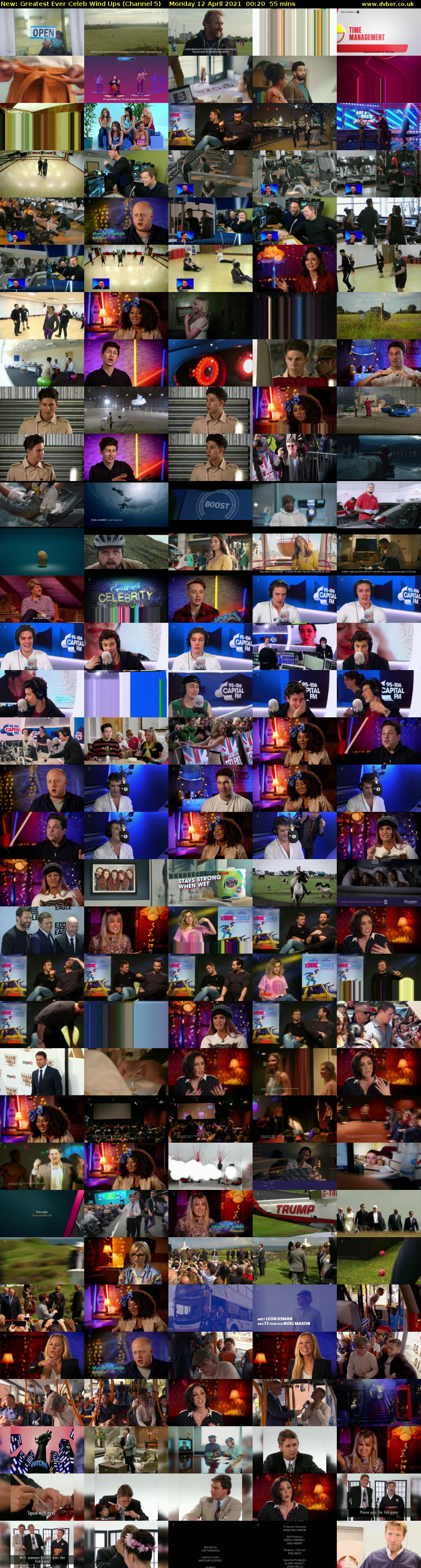 Greatest Ever Celeb Wind Ups (Channel 5) Monday 12 April 2021 00:20 - 01:15