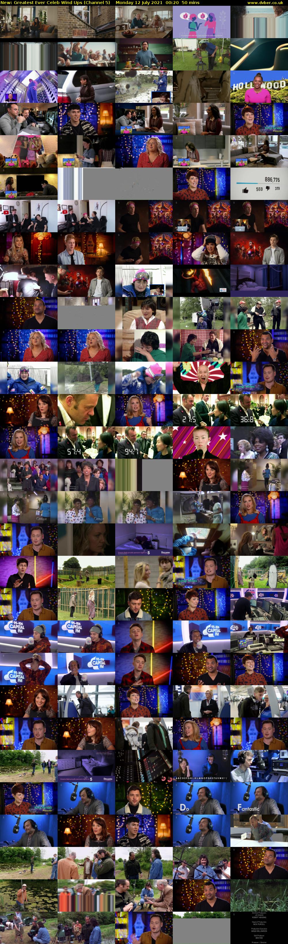 Greatest Ever Celeb Wind Ups (Channel 5) Monday 12 July 2021 00:20 - 01:10