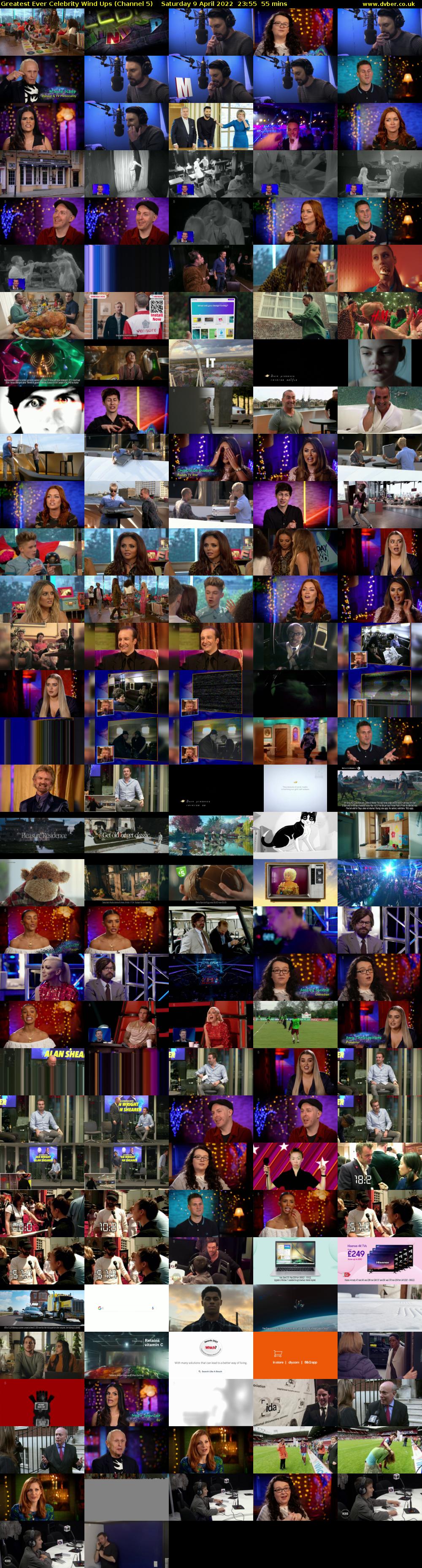 Greatest Ever Celebrity Wind Ups (Channel 5) Saturday 9 April 2022 23:55 - 00:50