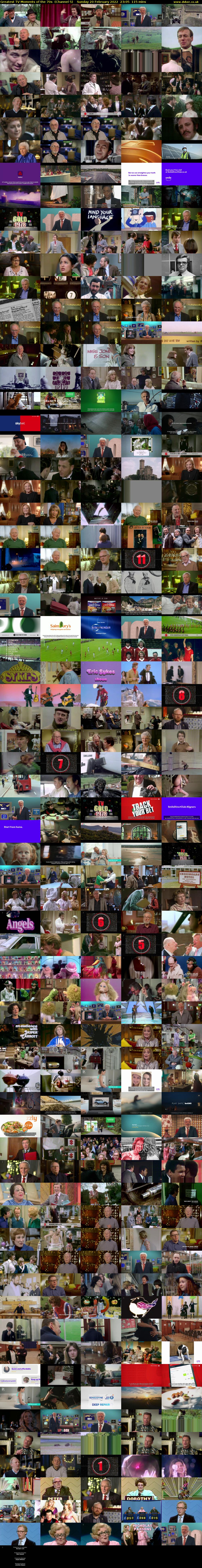 Greatest TV Moments of the 70s  (Channel 5) Sunday 20 February 2022 23:05 - 01:00
