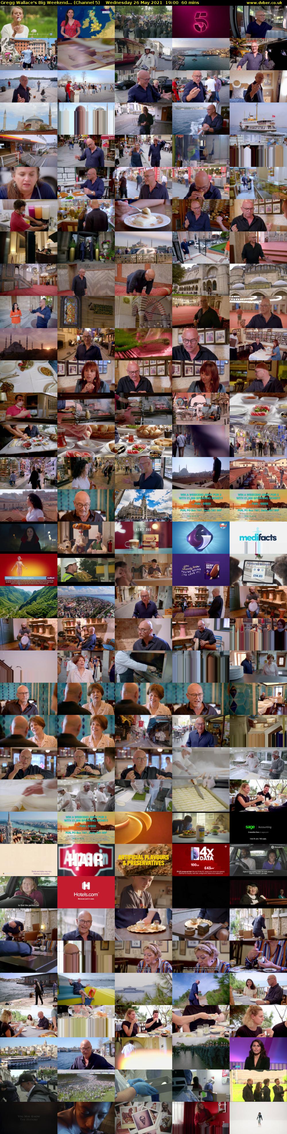 Gregg Wallace's Big Weekend... (Channel 5) Wednesday 26 May 2021 19:00 - 20:00