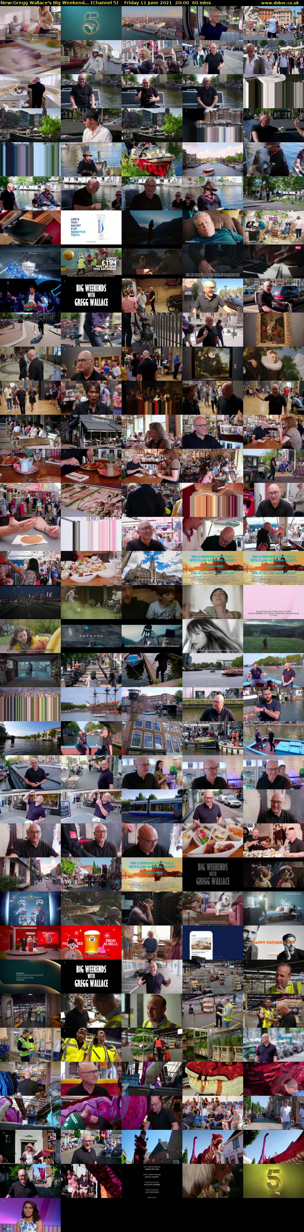 Gregg Wallace's Big Weekend... (Channel 5) Friday 11 June 2021 20:00 - 21:00