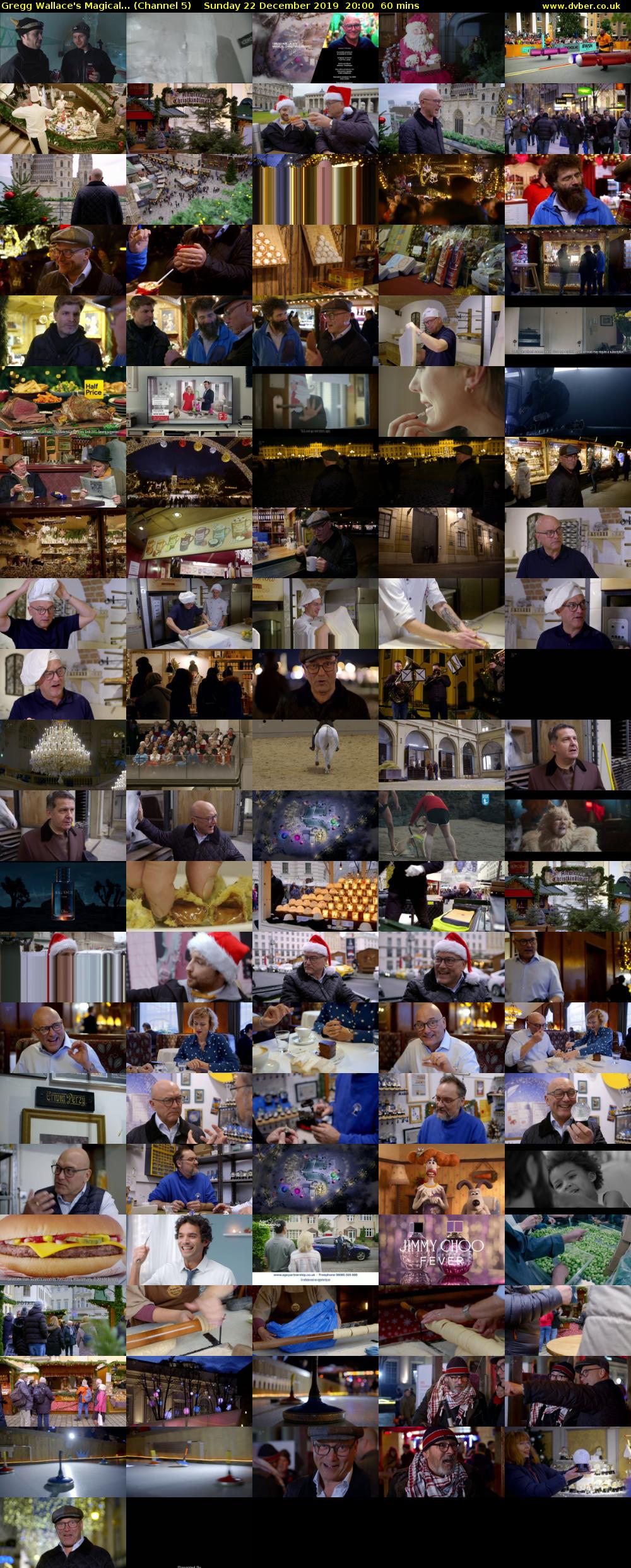 Gregg Wallace's Magical... (Channel 5) Sunday 22 December 2019 20:00 - 21:00