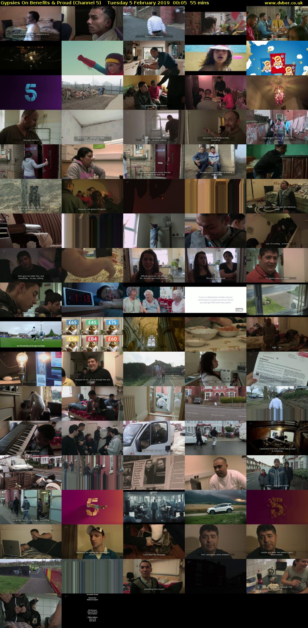 Gypsies On Benefits & Proud (Channel 5) Tuesday 5 February 2019 00:05 - 01:00