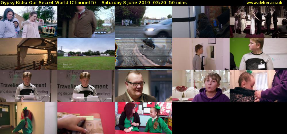 Gypsy Kids: Our Secret World (Channel 5) Saturday 8 June 2019 03:20 - 04:10