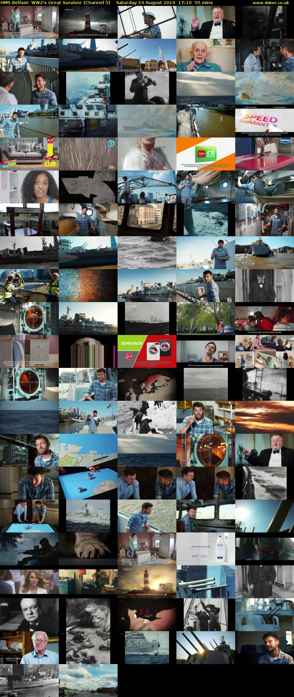HMS Belfast: WW2's Great Survivor (Channel 5) Saturday 24 August 2019 17:10 - 18:05