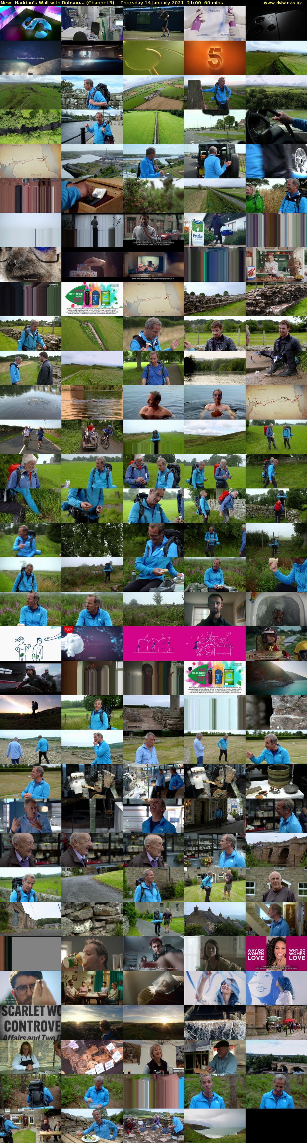 Hadrian's Wall with Robson... (Channel 5) Thursday 14 January 2021 21:00 - 22:00