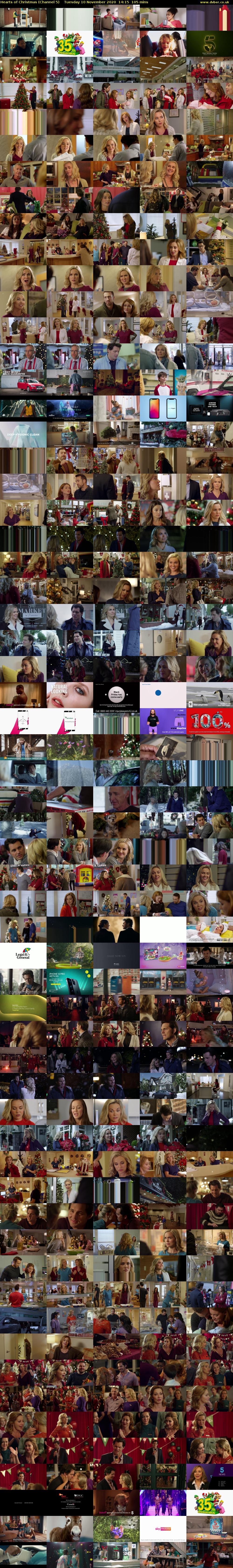 Hearts of Christmas (Channel 5) Tuesday 10 November 2020 14:15 - 16:00