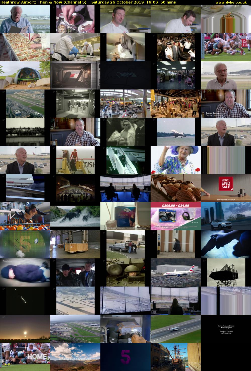 Heathrow Airport: Then & Now (Channel 5) Saturday 26 October 2019 19:00 - 20:00