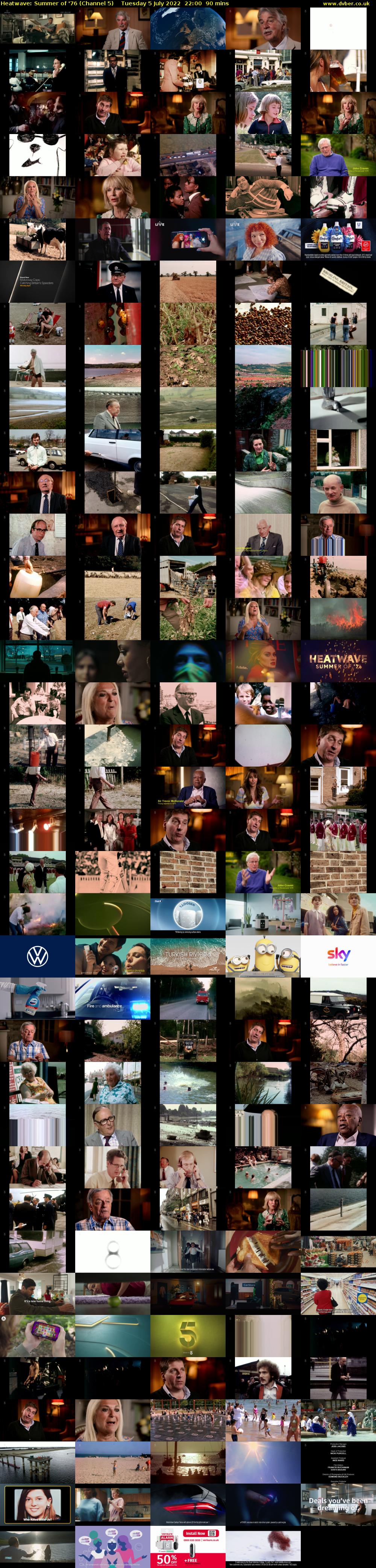 Heatwave: Summer of '76 (Channel 5) Tuesday 5 July 2022 22:00 - 23:30