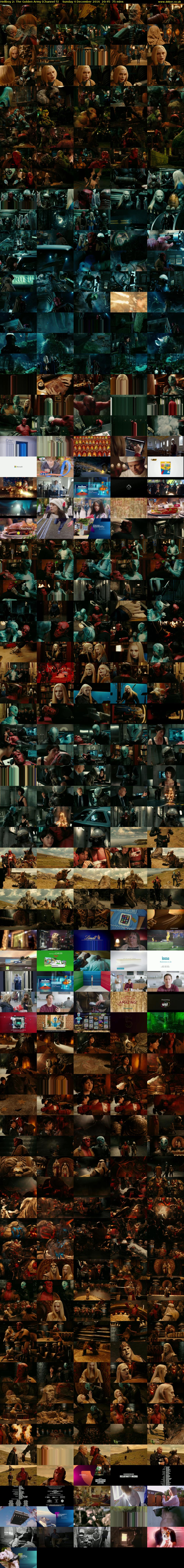 Hellboy 2: The Golden Army (Channel 5) Sunday 4 December 2016 20:45 - 22:00
