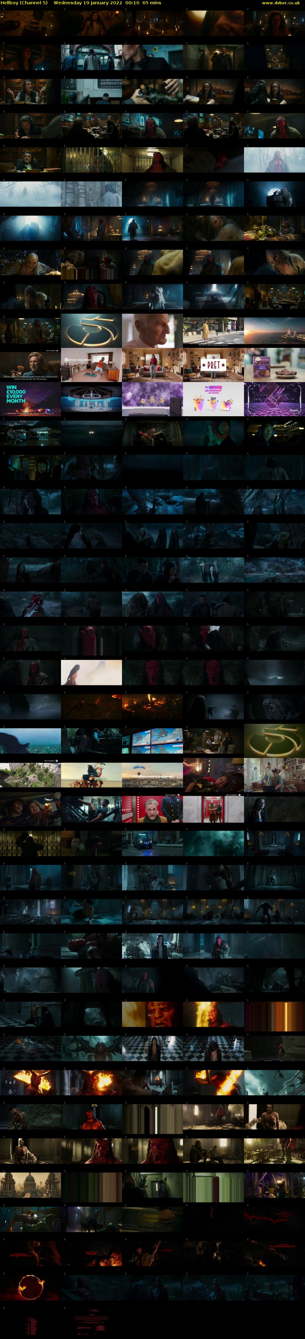 Hellboy (Channel 5) Wednesday 19 January 2022 00:10 - 01:15